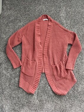 Arizona Jean Company Rose Open-Front Chunky Cardigan
